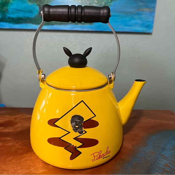 Pokémon Center Pikachu Tea Kettle Yellow Pikachu Teapot Japan with box - Picture 10 of 16